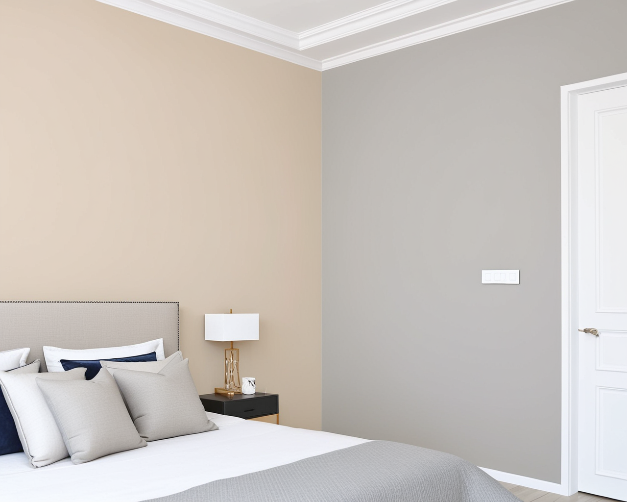 Neutral Bedroom Interior paint color combination — Rivers Edge