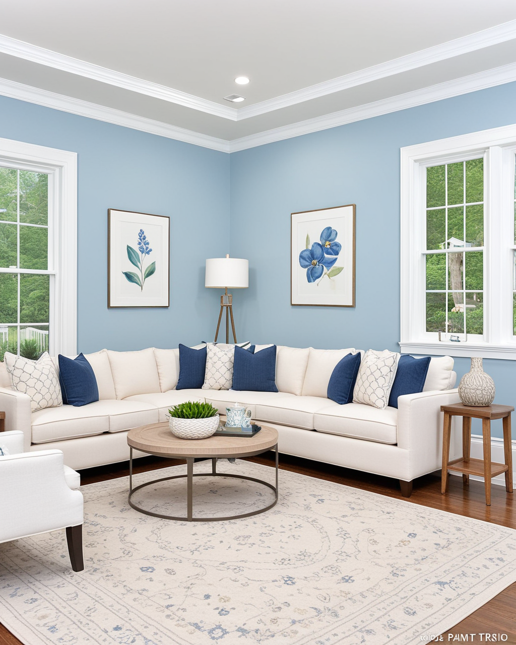 Pastel Living Room Interior paint color combination — Sleepy Hollow