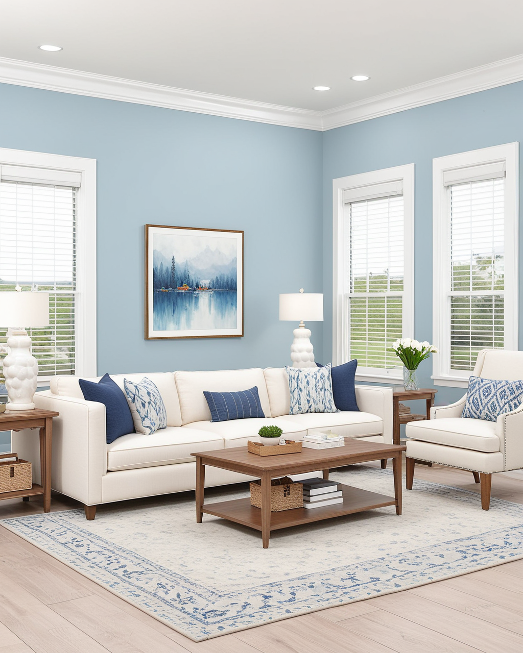 Cool Living Room Interior paint color combination — Upward