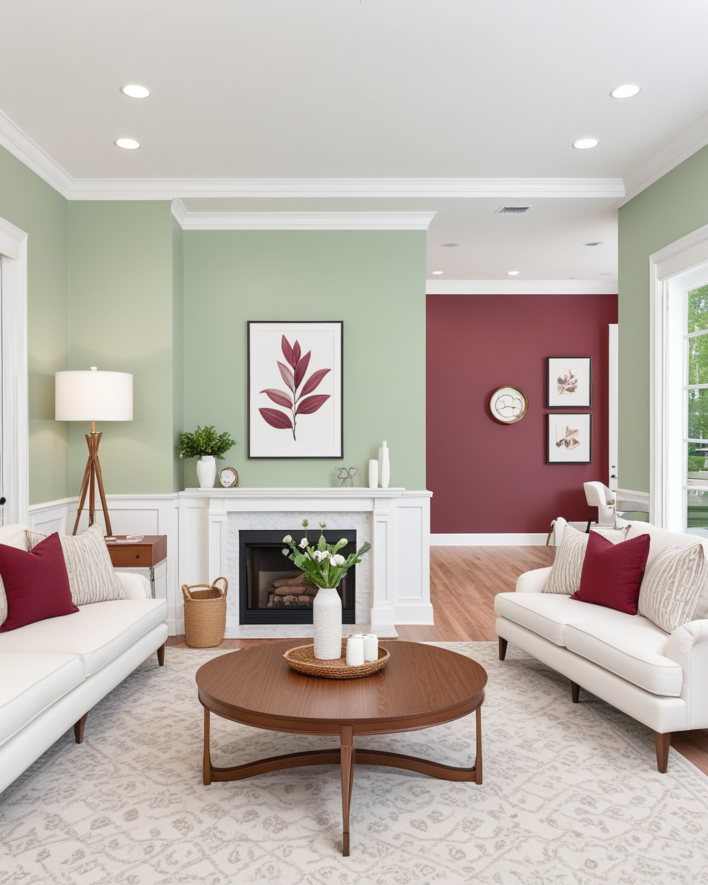 Bold Living Room Interior paint color combination — Cordial
