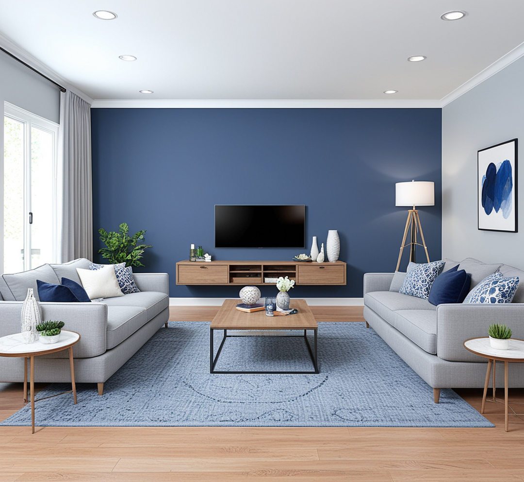 Cool Living Room Interior paint color combination — Daydream