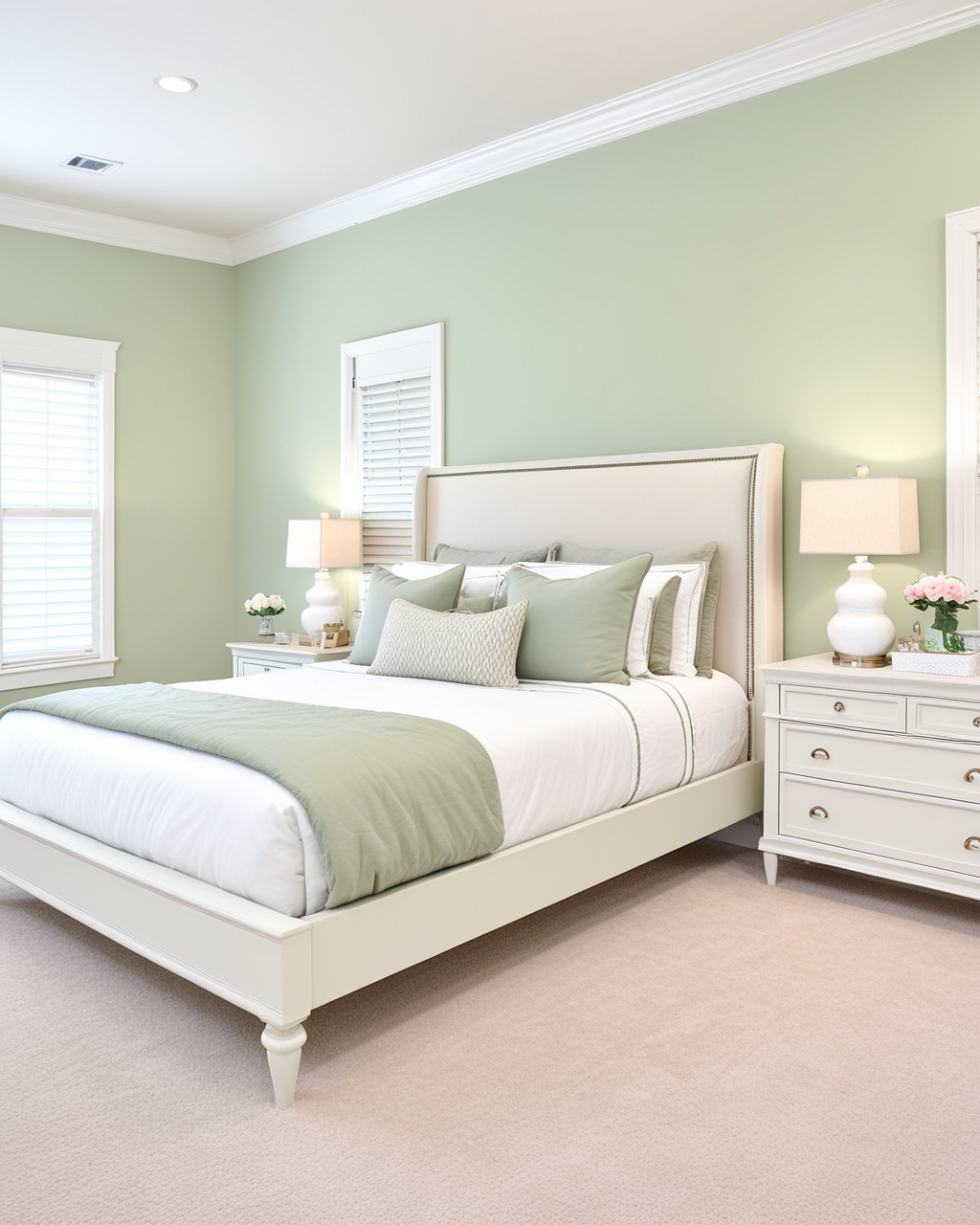 Pastel Bedroom Interior paint color combination — Acanthus