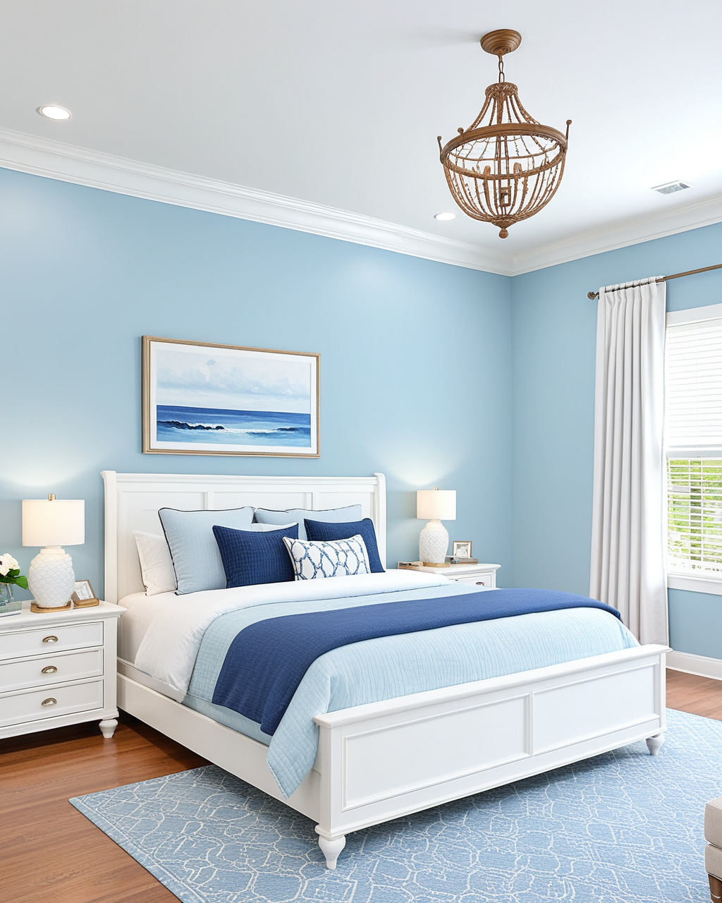 Pastel Bedroom Interior paint color combination — Something Blue