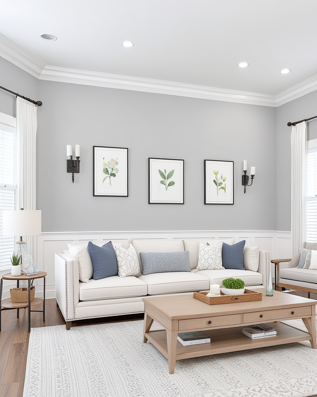 Minimal Living Room Interior paint color combination — Tinsmith
