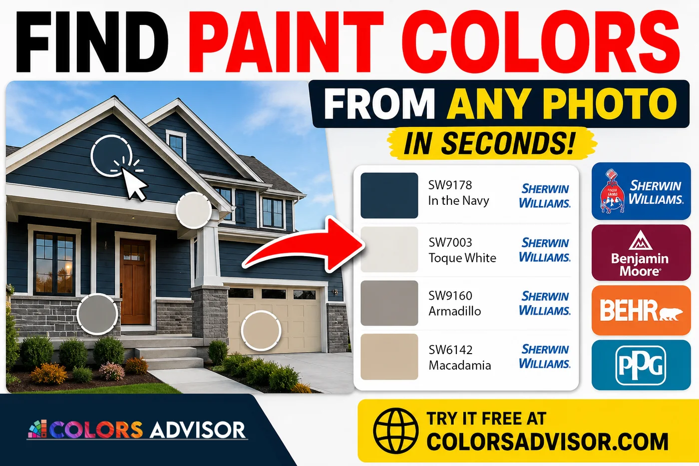 Turn Your Photos into Paint Palettes: How to Use ColorsAdvisor’s Free Color Finder Tool