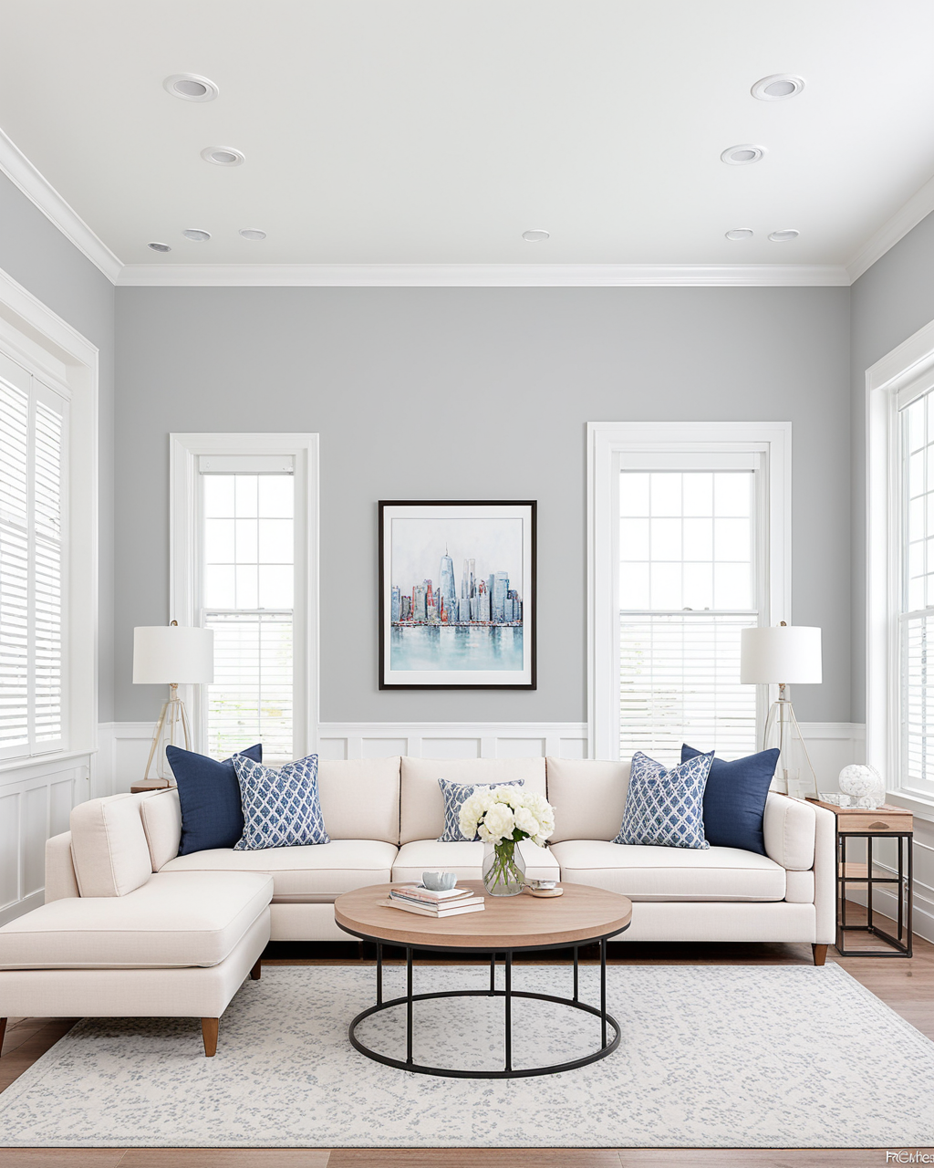 Minimal Living Room Interior paint color combination — Tinsmith